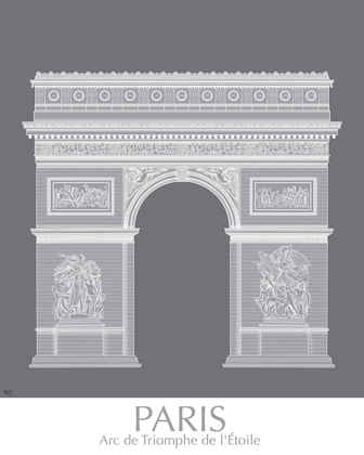 Picture of PARIS ARC DE TRIOMPH MONOCHROME