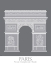 Picture of PARIS ARC DE TRIOMPH MONOCHROME