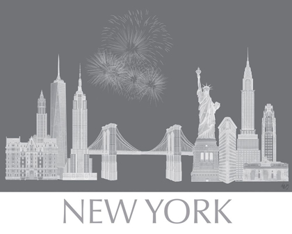 Picture of NEW YORK SKYLINE MONOCHROME