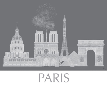 Picture of PARIS SKYLINE MONOCHROME