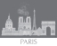Picture of PARIS SKYLINE MONOCHROME