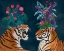 Picture of HOT HOUSE TIGERS, PAIR, DARK