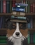 Picture of BORDER COLLIE, TRICOLOUR, AND BOOKS