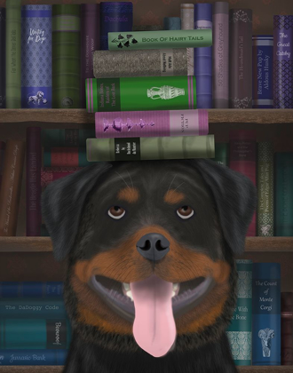 Picture of ROTTWEILLER AND BOOKS