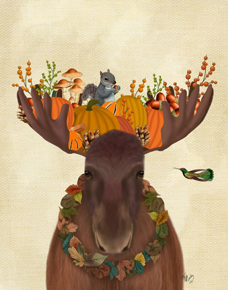 Picture of MOOSE AND PUMPKINS