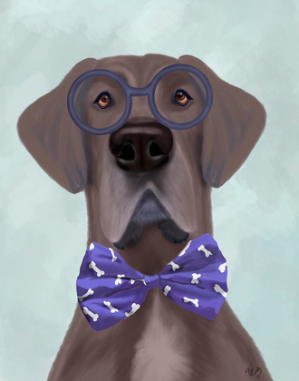 Picture of GREAT DANE WITH GLASSES AND BOW TIE