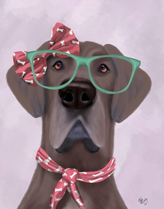 Picture of GREAT DANE WITH GLASSES AND SCARF
