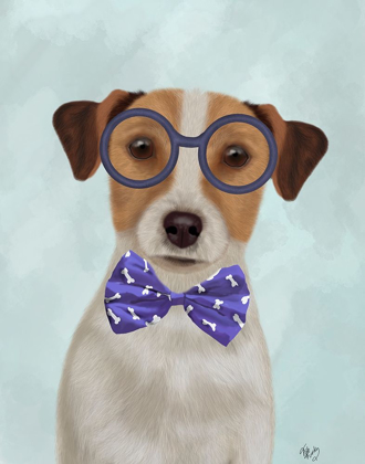 Picture of JACK RUSSELL WITH GLASSES AND BOW TIE