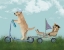 Picture of GOLDEN RETRIEVER SCOOTER