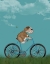Picture of ENGLISH BULLDOG ON BICYCLE - SKY