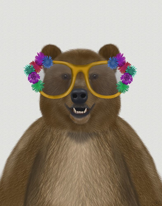 Picture of BEAR AND FLOWER GLASSES