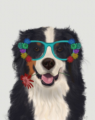 Picture of BERNESE AND FLOWER GLASSES 