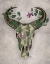 Picture of COW SKULL AND PASSION FLOWERS