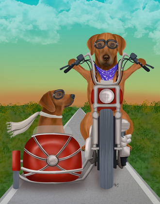 Picture of RHODESIAN RIDGEBACK CHOPPER AND SIDECAR
