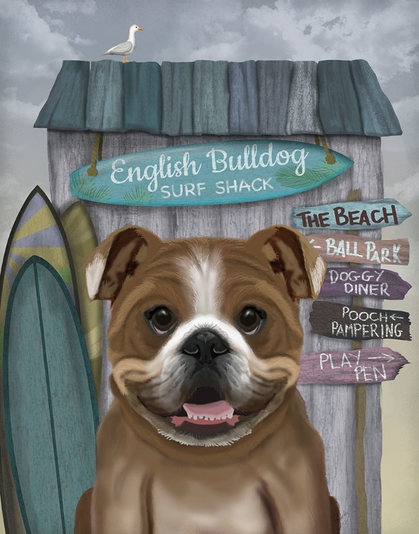 Picture of ENGLISH BULLDOG SURF SHACK