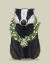 Picture of CHRISTMAS BADGER AND SAGE WREATH