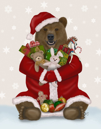 Picture of CHRISTMAS CHRISTMAS PRESENT BEAR HUG
