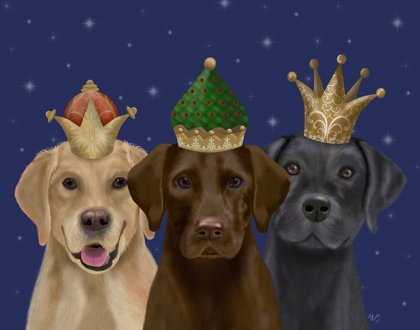 Picture of CHRISTMAS LABRADORS, THREE KINGS
