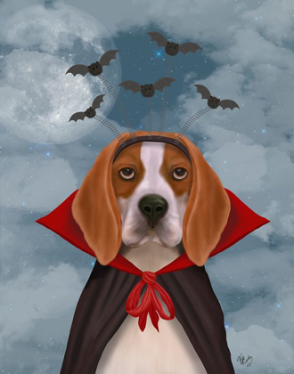 Picture of HALLOWEEN BEAGLE AND BATS