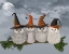 Picture of HALLOWEEN HALLOWEEN OWLS ON BRANCH