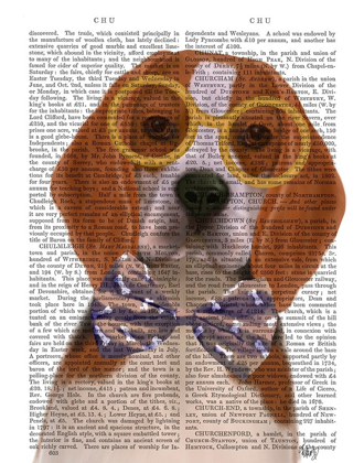 Picture of BEAGLE WITH GLASSES AND BOW TIE