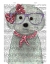 Picture of BICHON FRISE WITH GLASSES AND SCARF