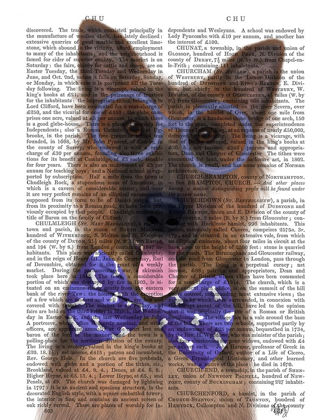 Picture of GERMAN SHEPHERD WITH GLASSES AND BOW TIE