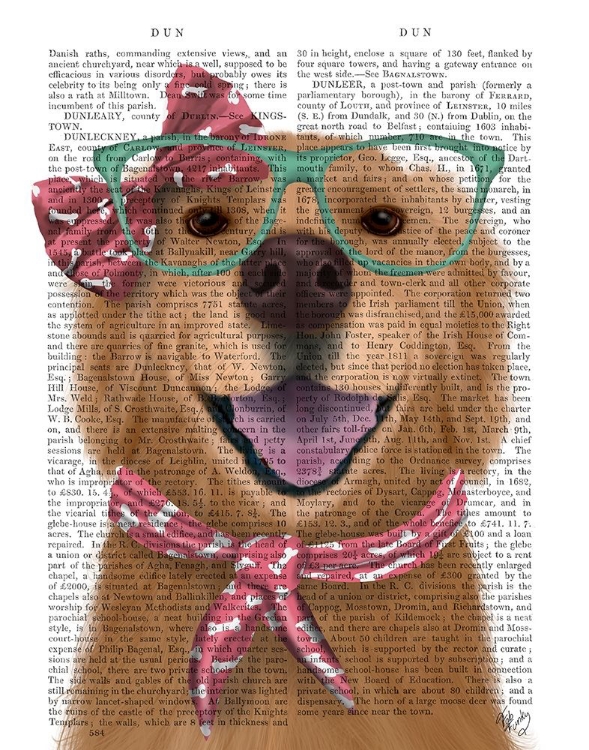 Picture of GOLDEN RETRIEVER, GLASSES AND SCARF