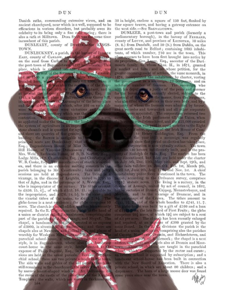 Picture of GREAT DANE WITH GLASSES AND SCARF