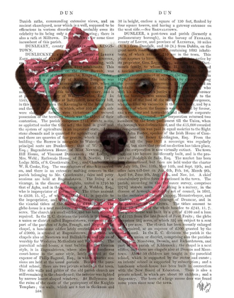 Picture of JACK RUSSELL WITH GLASSES AND SCARF