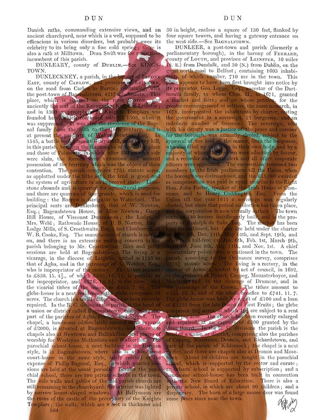 Picture of RHODESIAN RIDGEBACK WITH GLASSES AND SCARF