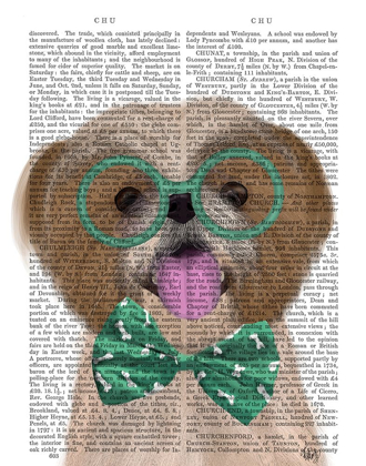 Picture of SHIH TSU WITH GLASSES AND BOW TIE