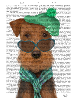 Picture of AIREDALE AND HEART GLASSES