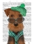 Picture of AIREDALE AND HEART GLASSES