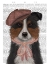 Picture of BORDER COLLIE HAT AND PINK SCARF