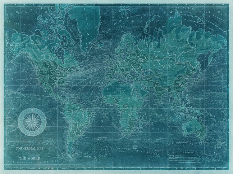 Picture of AZURE WORLD MAP