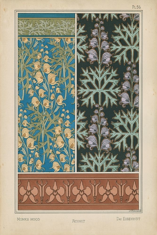 Picture of NOUVEAU FLORAL DESIGN III