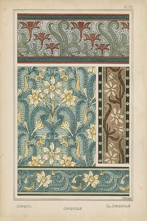 Picture of NOUVEAU FLORAL DESIGN VI