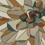Picture of STAINED GLASS FLORAL I