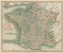 Picture of VINTAGE MAP OF FRANCE