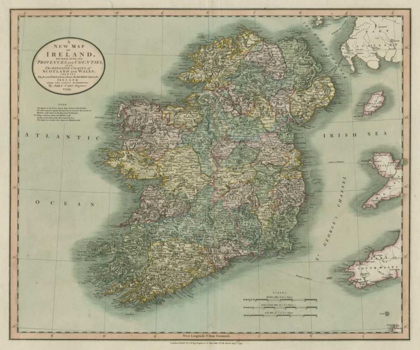 Picture of VINTAGE MAP OF IRELAND