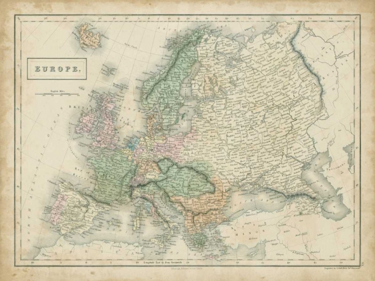 Picture of MAP OF EUROPE