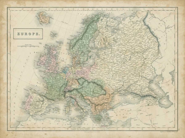 Picture of MAP OF EUROPE