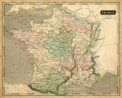 Picture of THOMSONS MAP OF FRANCE