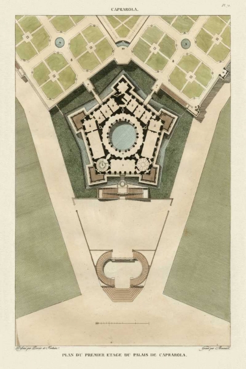 Picture of PLAN DU PALAIS DE CAPRAROLA