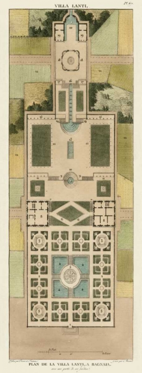 Picture of PLAN DE LA VILLA LANTI