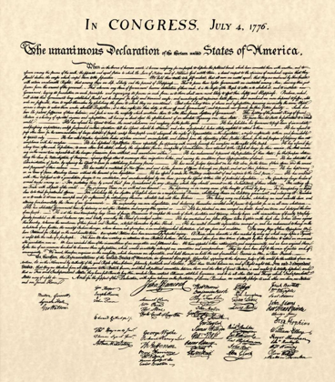 Picture of DECLARATION OF INDEPENDENCE DOC.