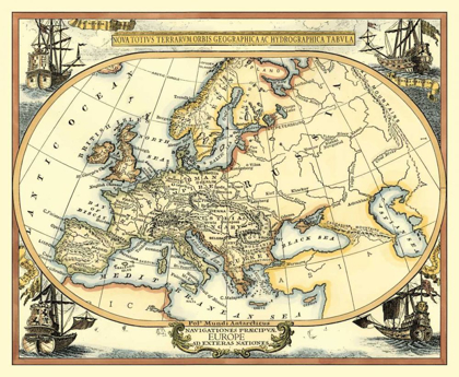 Picture of NAUTICAL MAP OF EUROPE