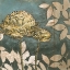 Picture of PEONY ON BLUE I