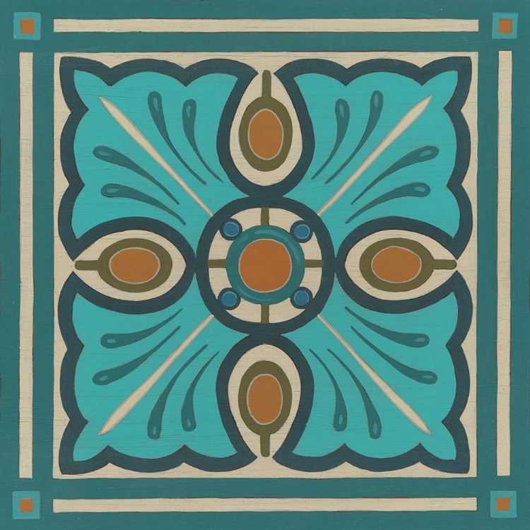 Picture of PIAZZA TILE IN BLUE I